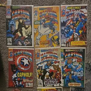 Marvel Captain America Comic Collection 1-6 Man And Wolf .. With Capwolf #405